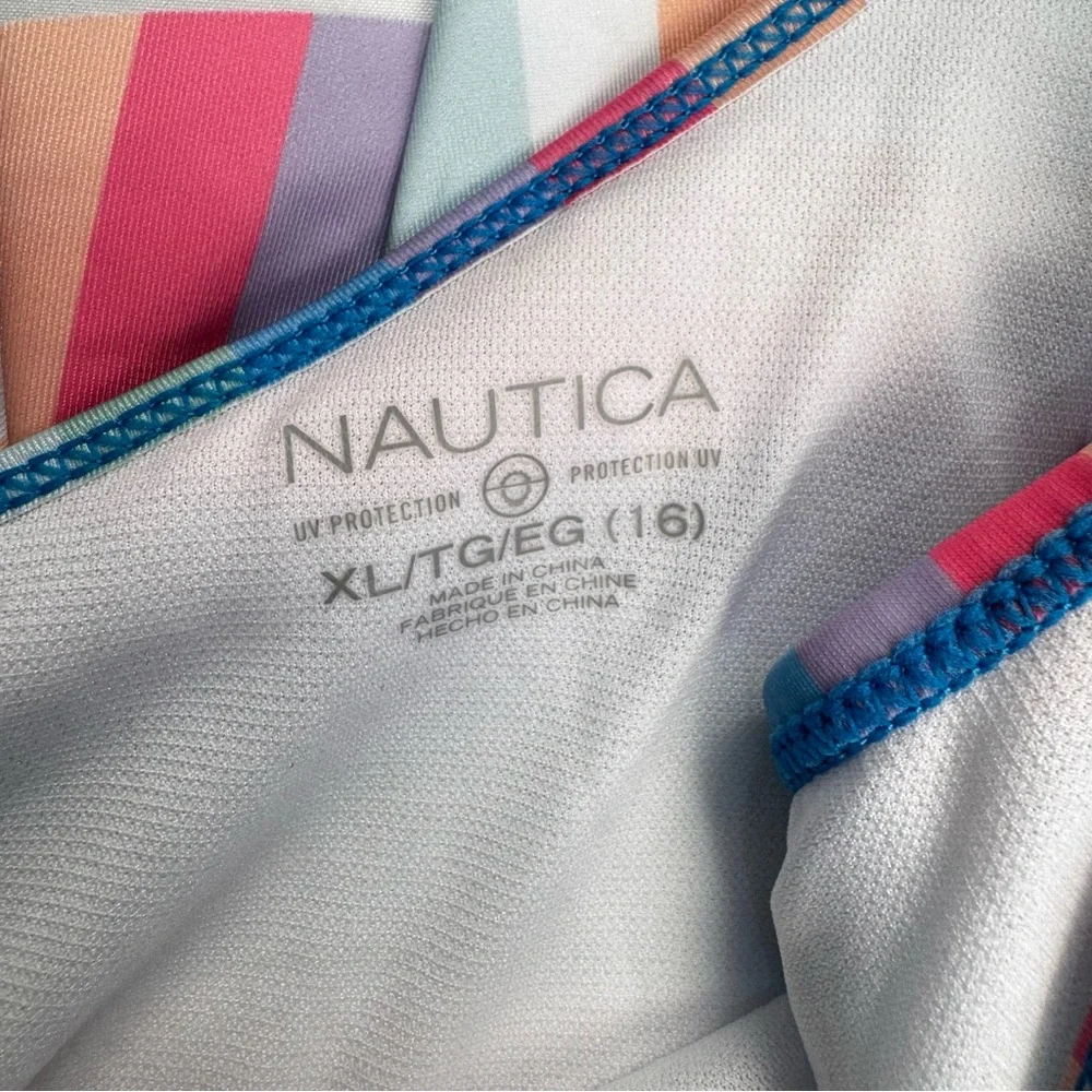 Nautica Girls' Two-Piece Bikini Swimsuit‎ Set, UPF 50+ Sun Protection, Quick-Dry